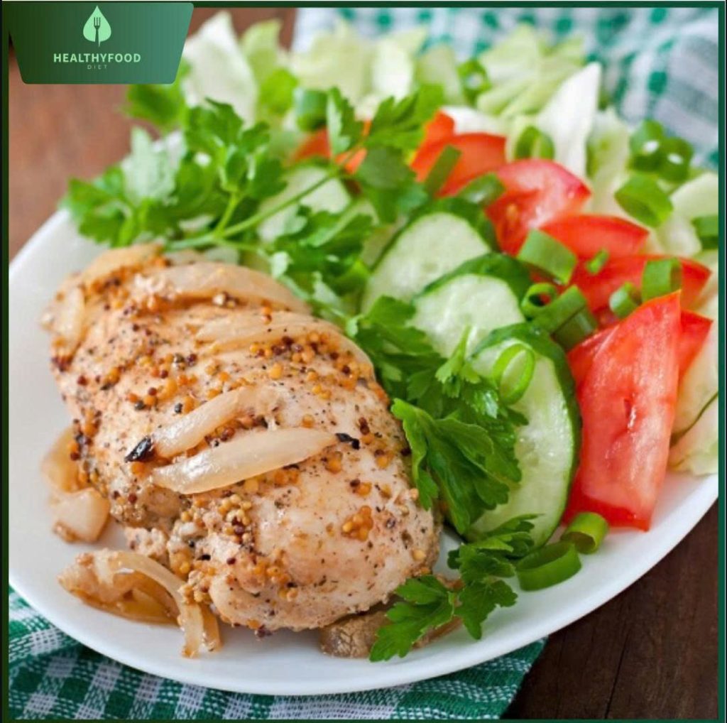 ức gà áp chảo
